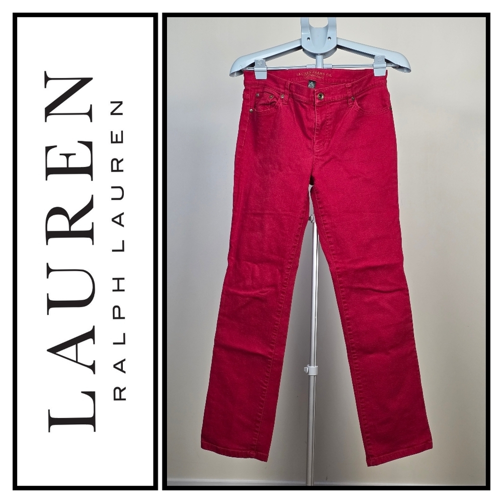 Lauren Jeans Co. Ralph Lauren – Jeans rouges Premium taille 8